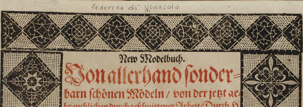 An illustration from New Modelbuch. Von allerhand sonderbarn schönen Mödeln..., 1592, leaf 4