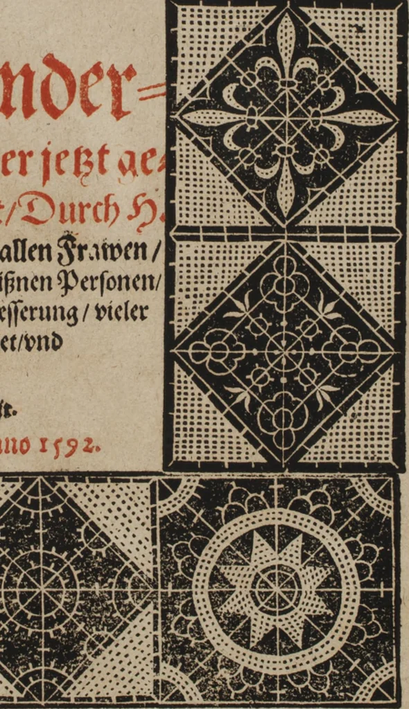 An illustration from New Modelbuch. Von allerhand sonderbarn schönen Mödeln..., 1592, leaf 4