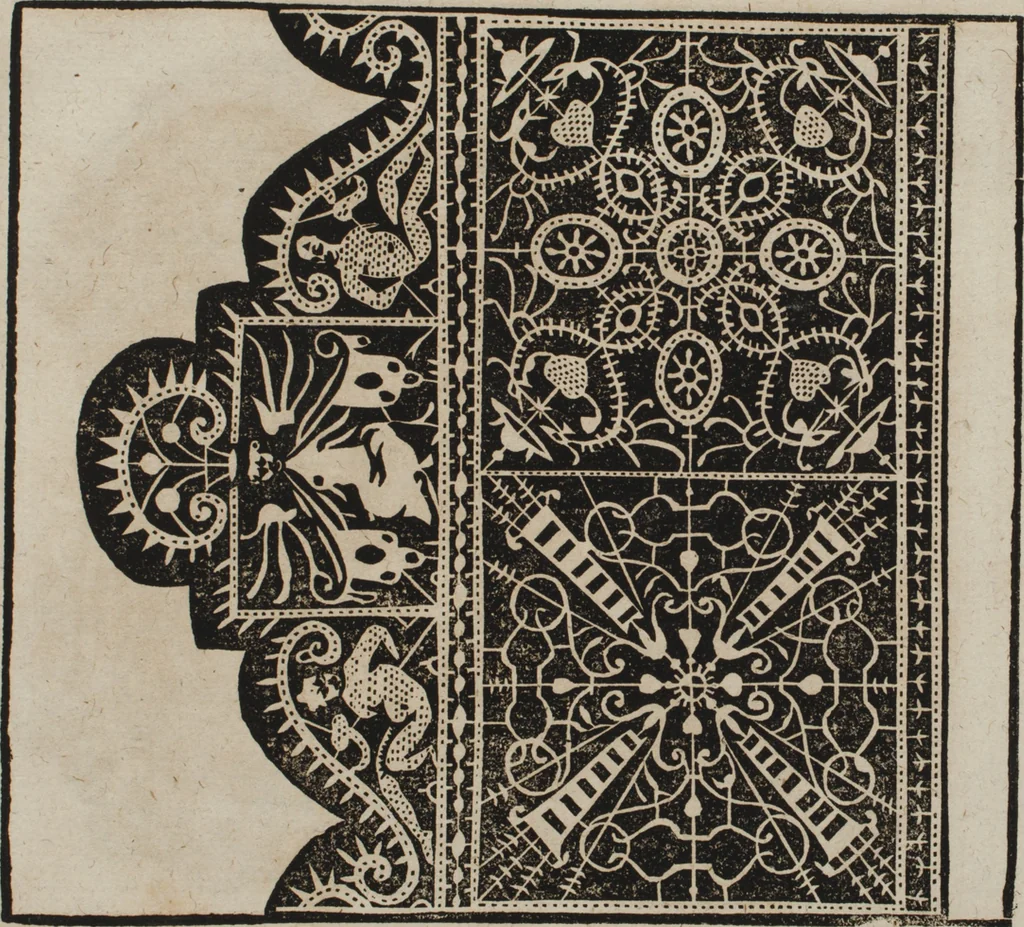 An illustration from New Modelbuch. Von allerhand sonderbarn schönen Mödeln..., 1592, leaf 42