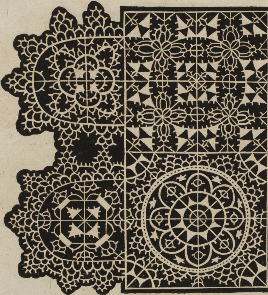 An illustration from New Modelbuch. Von allerhand sonderbarn schönen Mödeln..., 1592, leaf 48