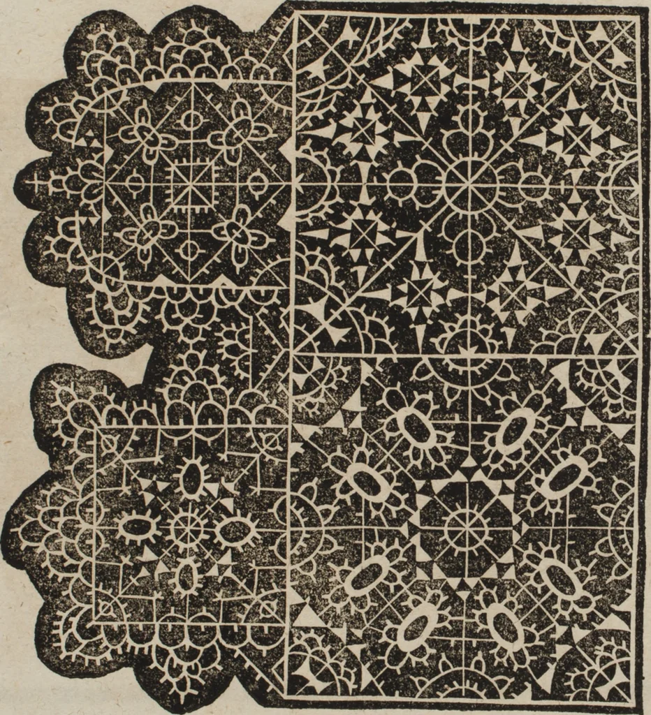 An illustration from New Modelbuch. Von allerhand sonderbarn schönen Mödeln..., 1592, leaf 50