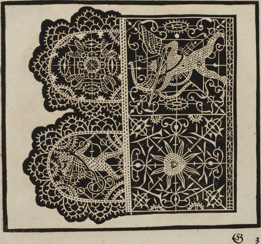 An illustration from New Modelbuch. Von allerhand sonderbarn schönen Mödeln..., 1592, leaf 64