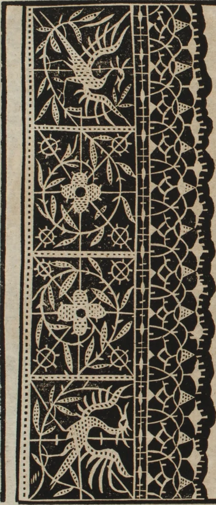 An illustration from New Modelbuch. Von allerhand sonderbarn schönen Mödeln..., 1592, leaf 74