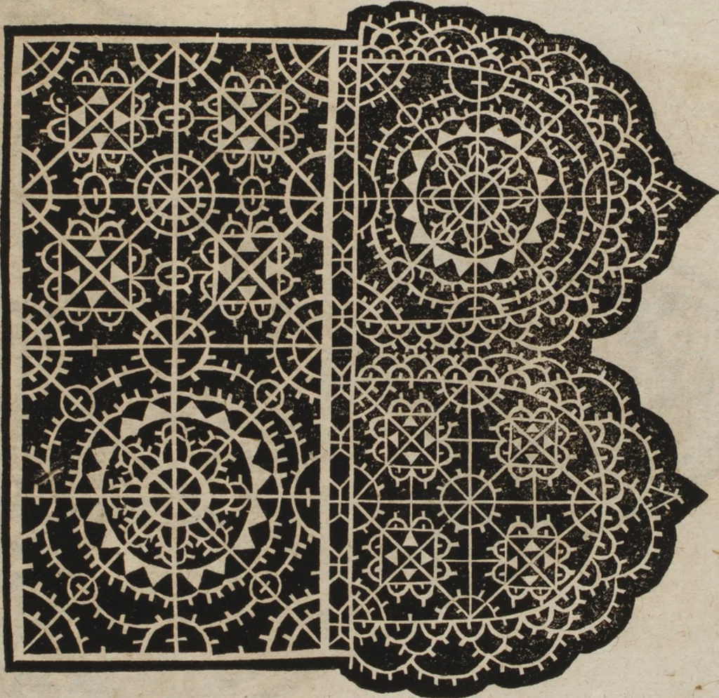 An illustration from New Modelbuch. Von allerhand sonderbarn schönen Mödeln..., 1592, leaf 74