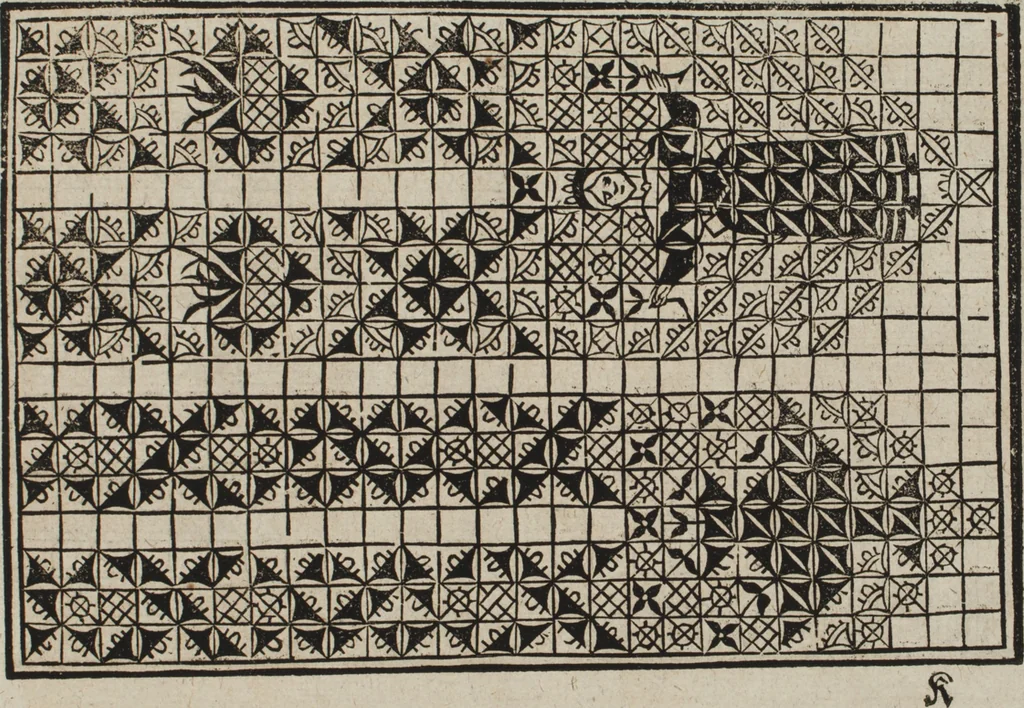 An illustration from New Modelbuch. Von allerhand sonderbarn schönen Mödeln..., 1592, leaf 84