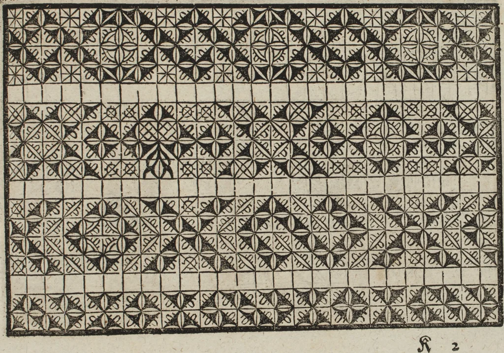 An illustration from New Modelbuch. Von allerhand sonderbarn schönen Mödeln..., 1592, leaf 86