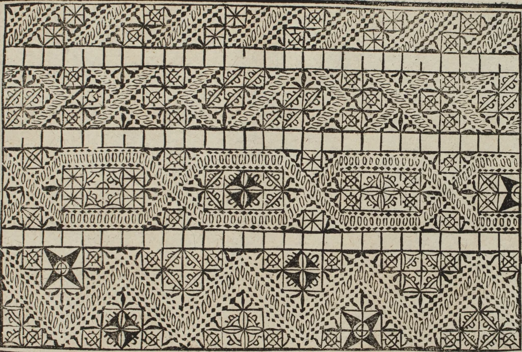 An illustration from New Modelbuch. Von allerhand sonderbarn schönen Mödeln..., 1592, leaf 90