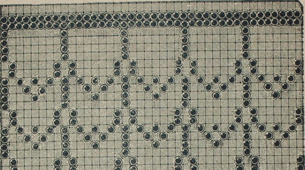 An illustration from Florence home needle-work, 1887, leaf 33
