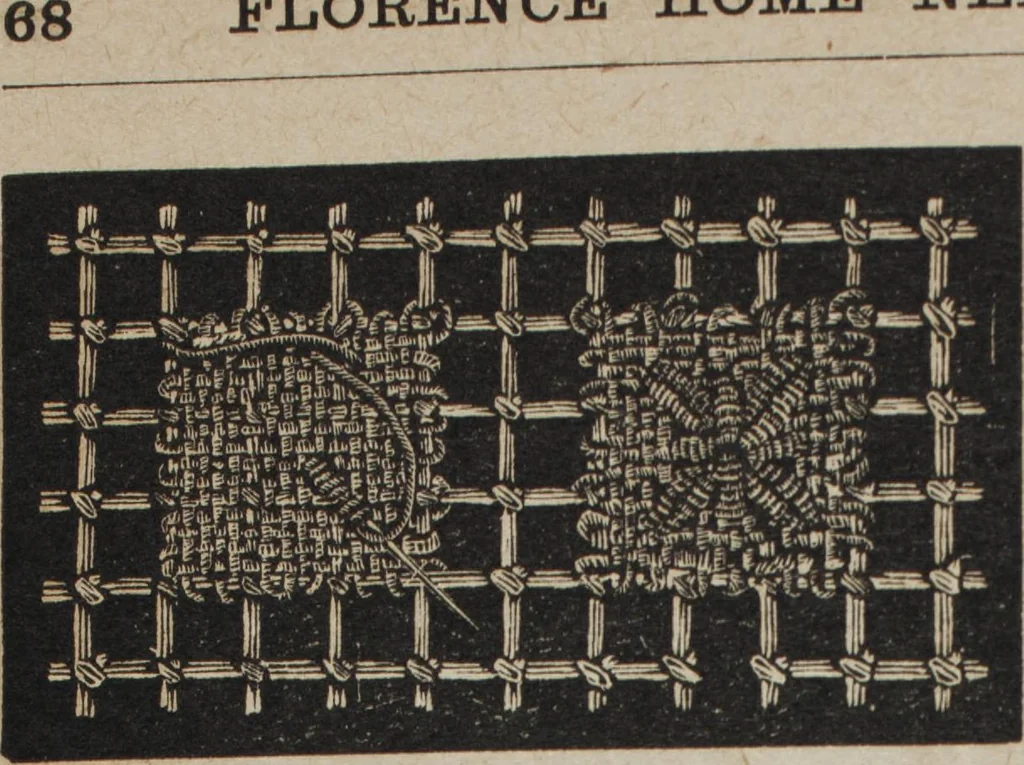 An illustration from Florence home needle-work, 1889, leaf 69