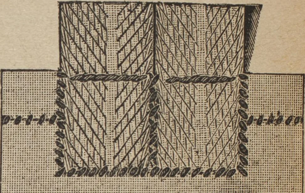An illustration from Florence home needle-work, 1892, leaf 57