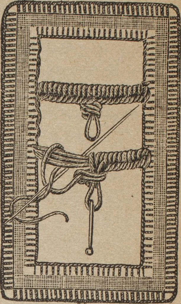 An illustration from Florence home needle-work, 1892, leaf 65