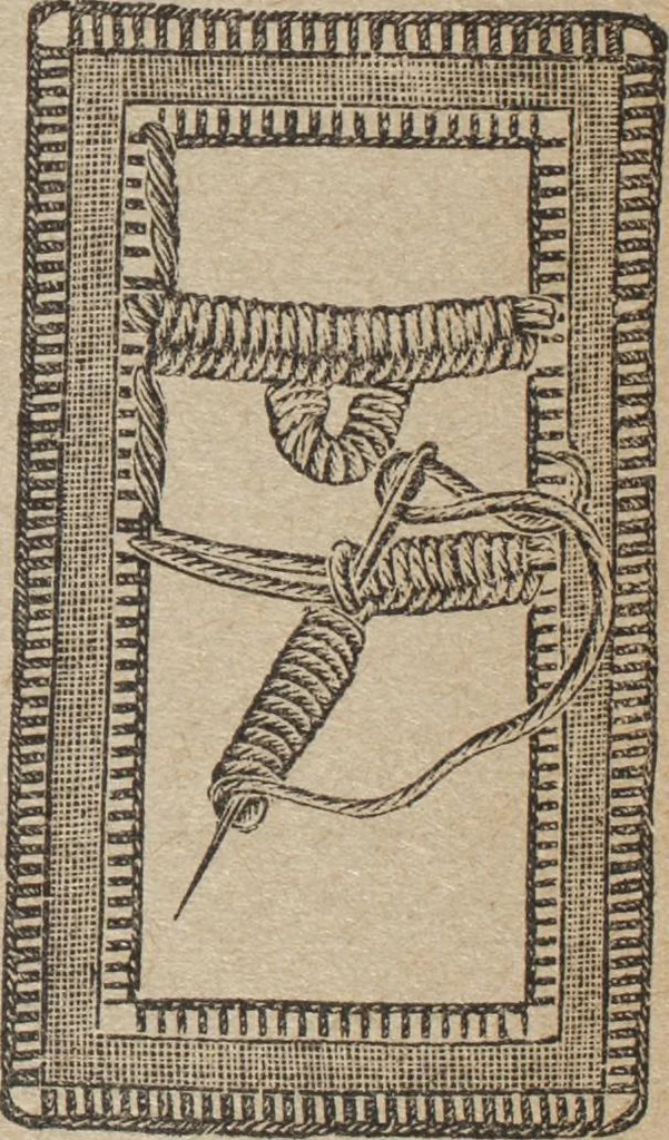 An illustration from Florence home needle-work, 1892, leaf 65