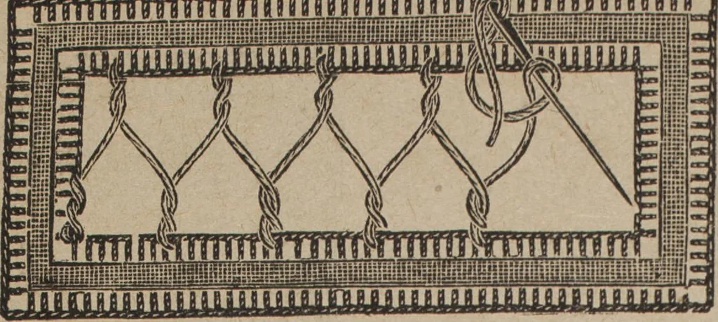 An illustration from Florence home needle-work, 1892, leaf 67