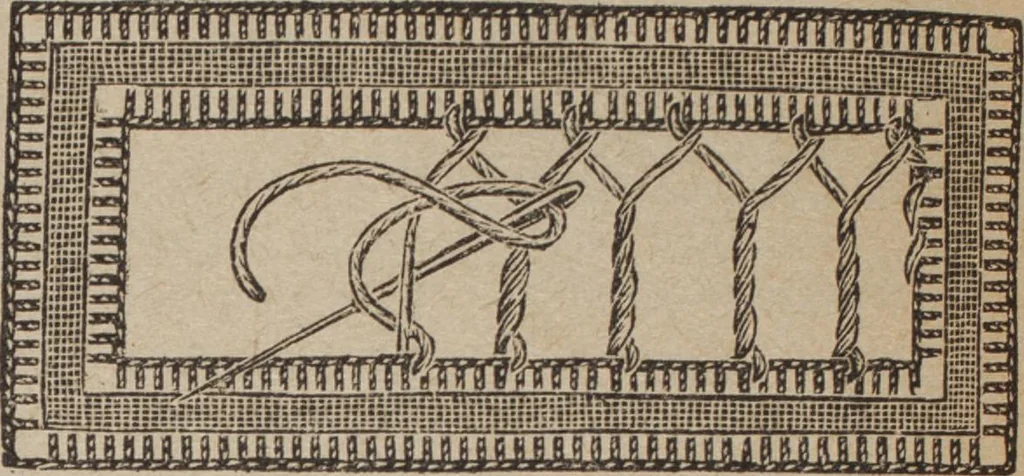 An illustration from Florence home needle-work, 1892, leaf 67