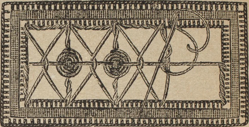 An illustration from Florence home needle-work, 1892, leaf 69