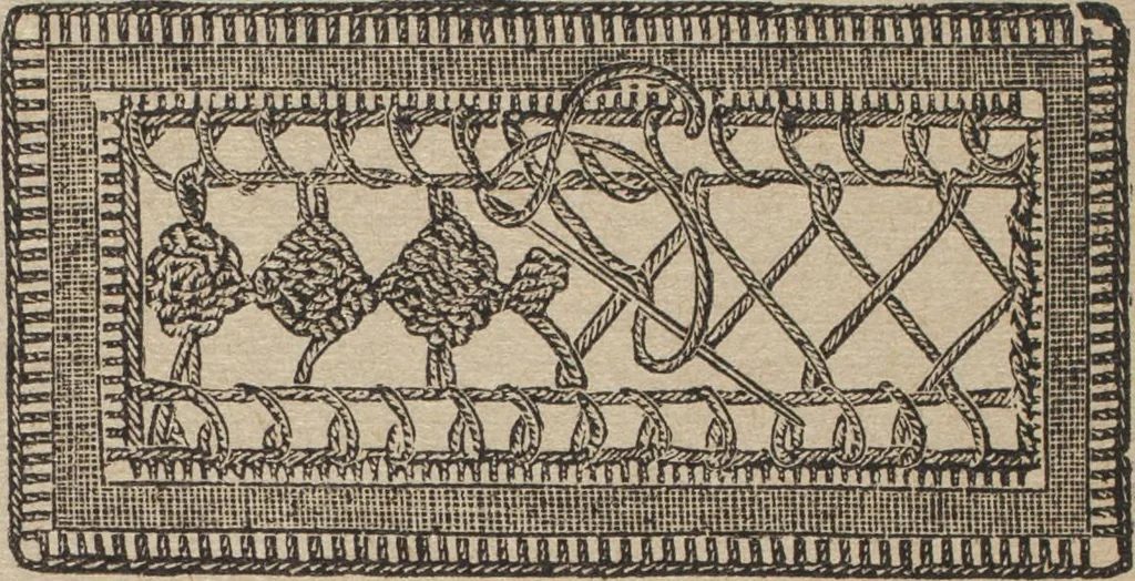 An illustration from Florence home needle-work, 1892, leaf 70