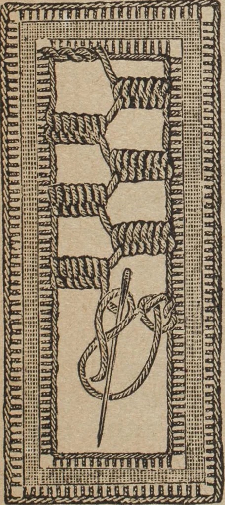 An illustration from Florence home needle-work, 1892, leaf 70