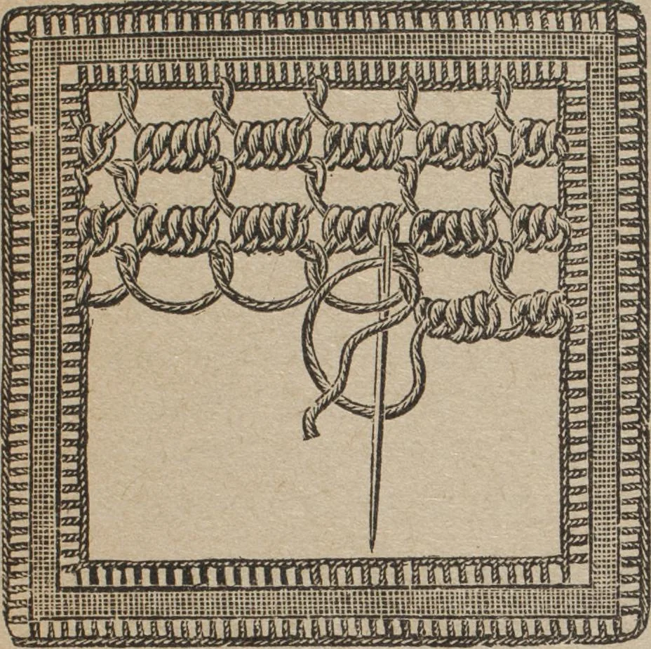 An illustration from Florence home needle-work, 1892, leaf 72