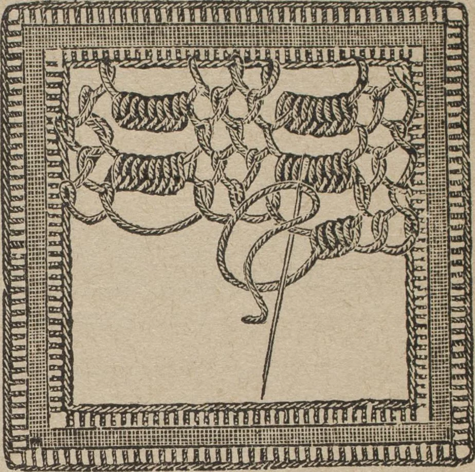 An illustration from Florence home needle-work, 1892, leaf 72
