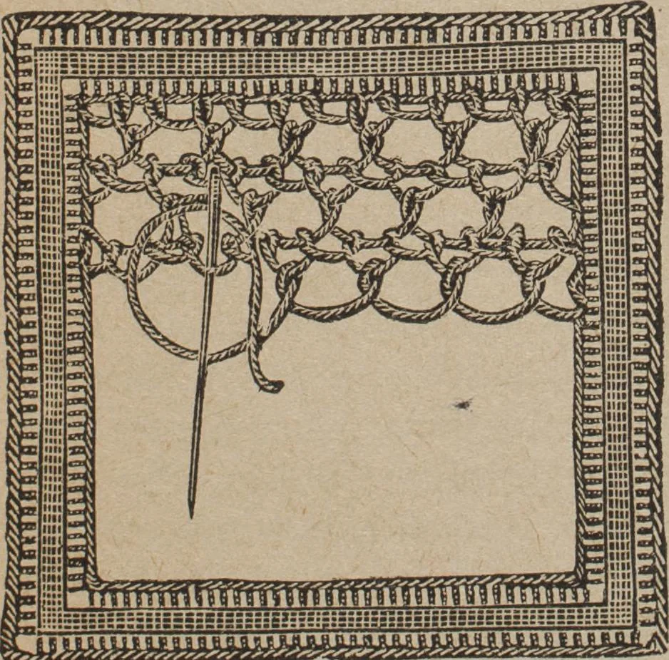 An illustration from Florence home needle-work, 1892, leaf 72
