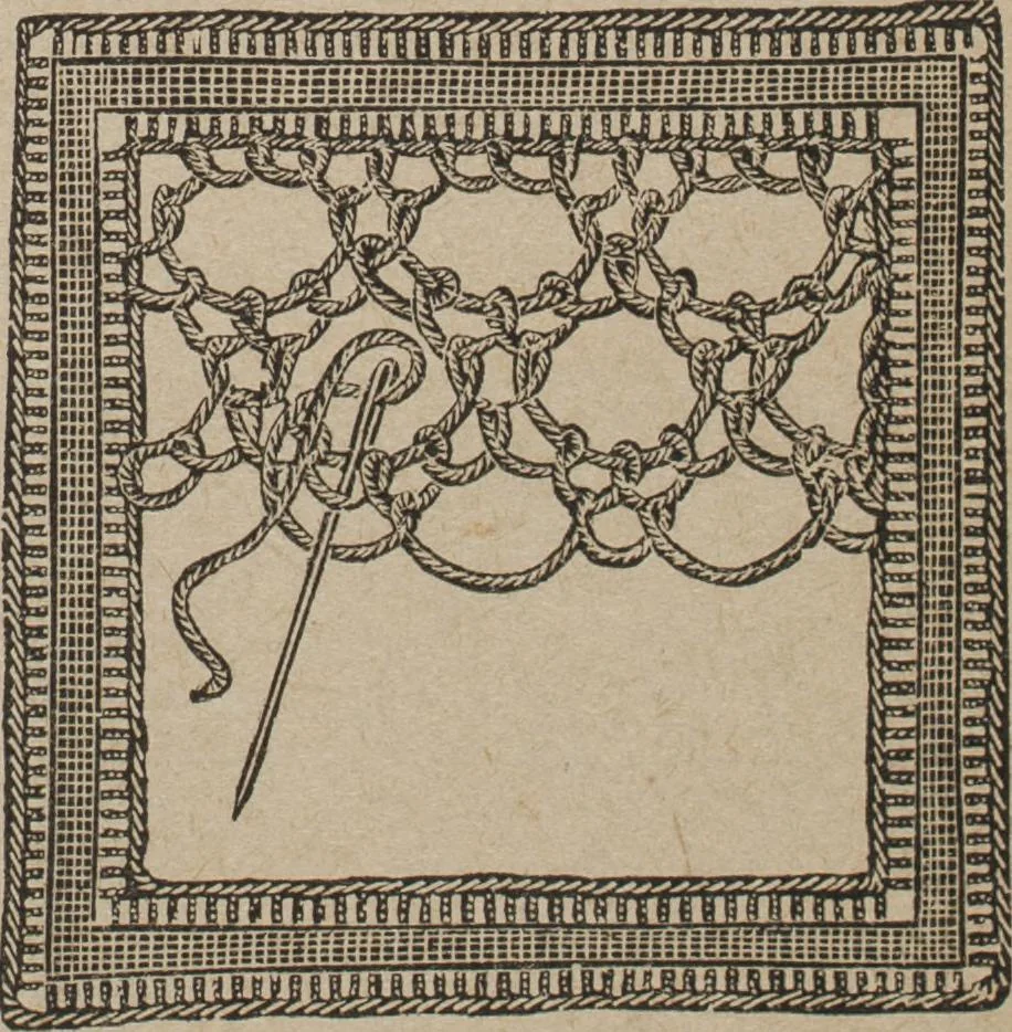 An illustration from Florence home needle-work, 1892, leaf 72