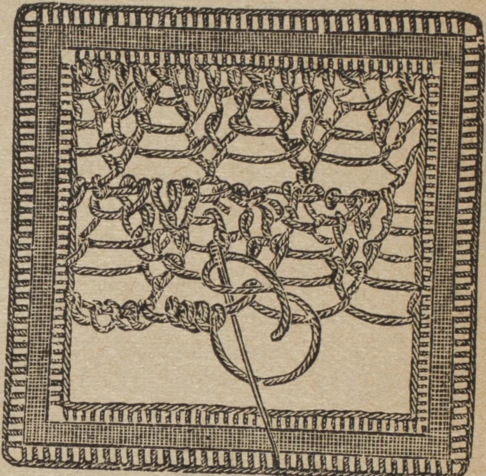 An illustration from Florence home needle-work, 1892, leaf 73
