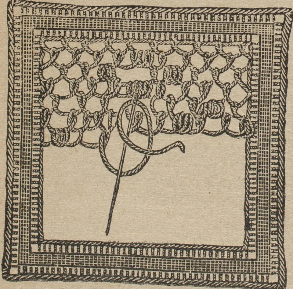An illustration from Florence home needle-work, 1892, leaf 73