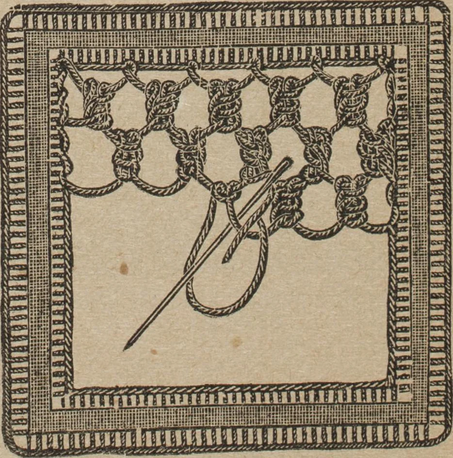 An illustration from Florence home needle-work, 1892, leaf 74