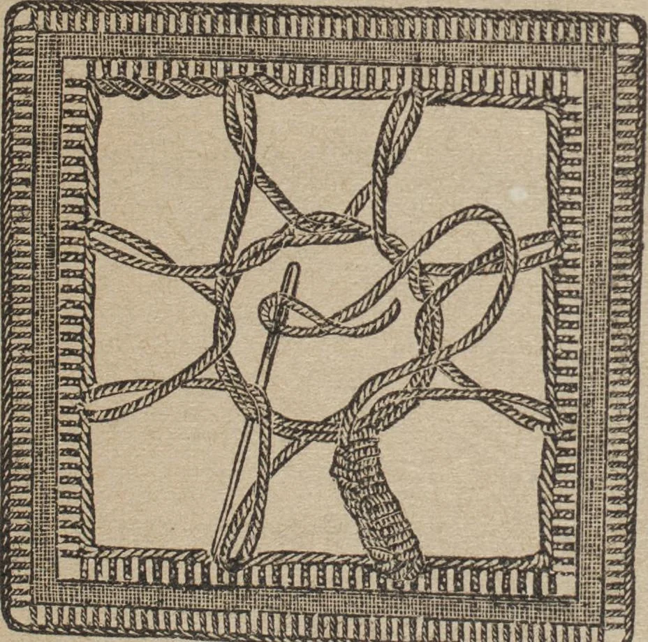 An illustration from Florence home needle-work, 1892, leaf 81