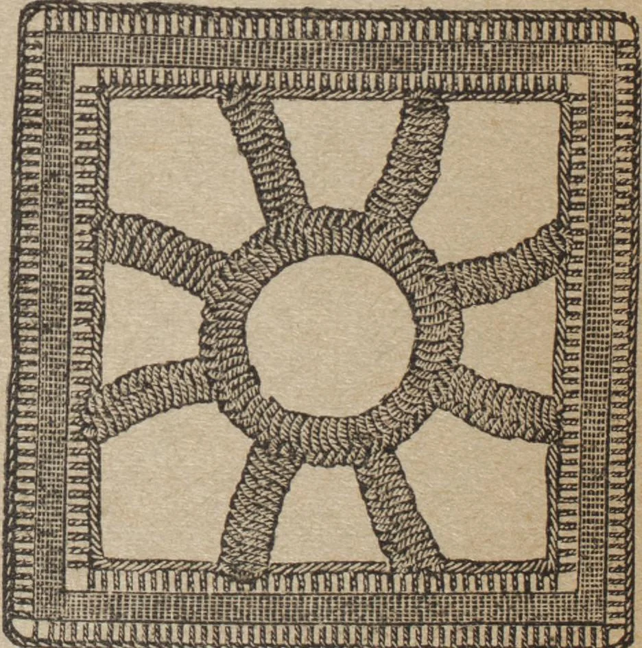 An illustration from Florence home needle-work, 1892, leaf 81
