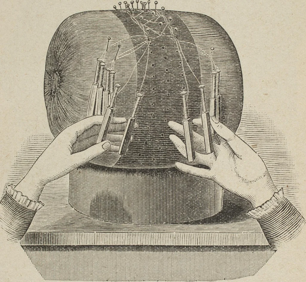 An illustration from Florence home needle-work, 1893, leaf 63