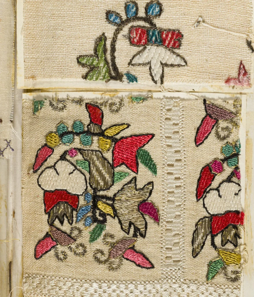 An illustration from [Embroidery sample book], 1800, leaf 10