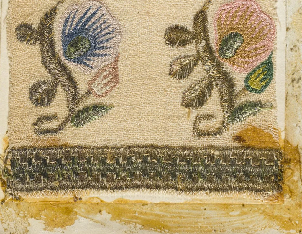 An illustration from [Embroidery sample book], 1800, leaf 10