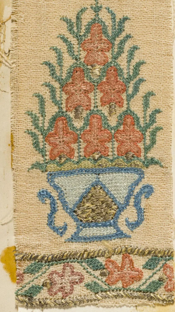 An illustration from [Embroidery sample book], 1800, leaf 17