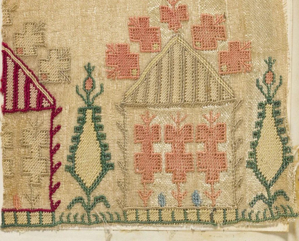 An illustration from [Embroidery sample book], 1800, leaf 17