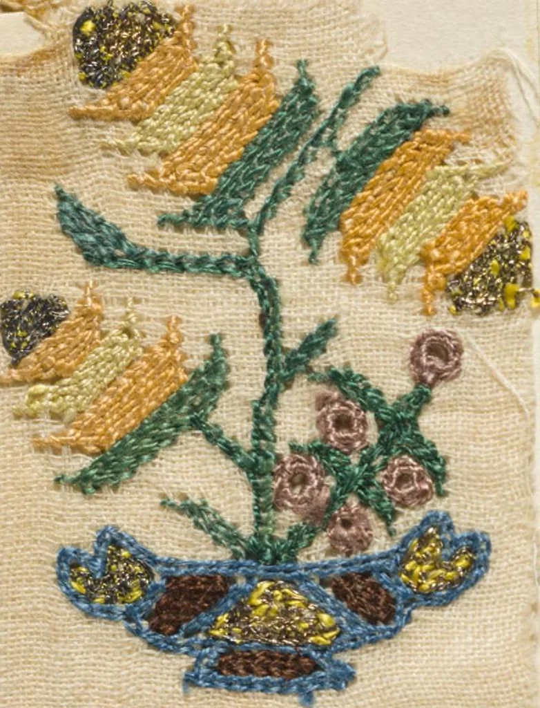 An illustration from [Embroidery sample book], 1800, leaf 17