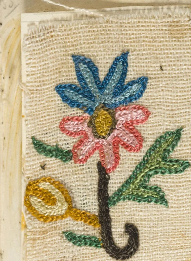 An illustration from [Embroidery sample book], 1800, leaf 18