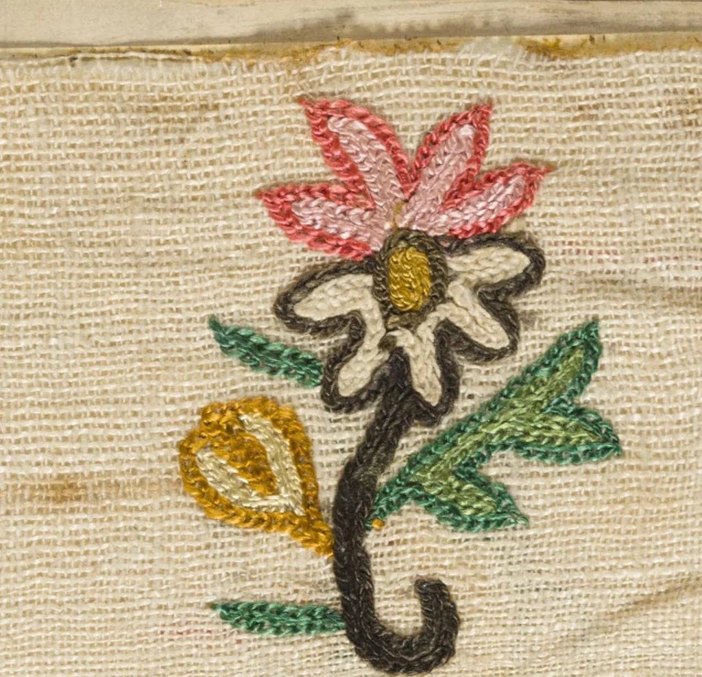 An illustration from [Embroidery sample book], 1800, leaf 18