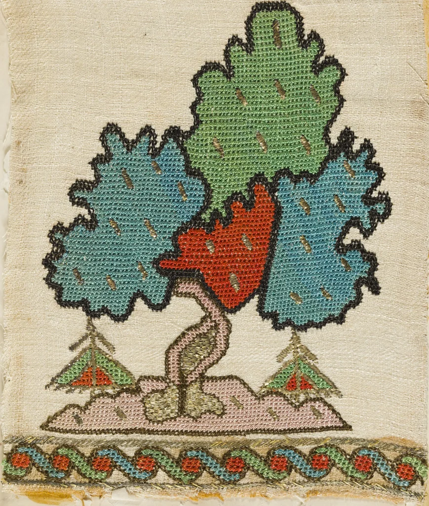 An illustration from [Embroidery sample book], 1800, leaf 18