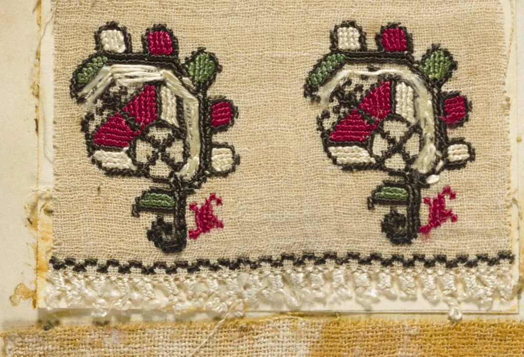 An illustration from [Embroidery sample book], 1800, leaf 19