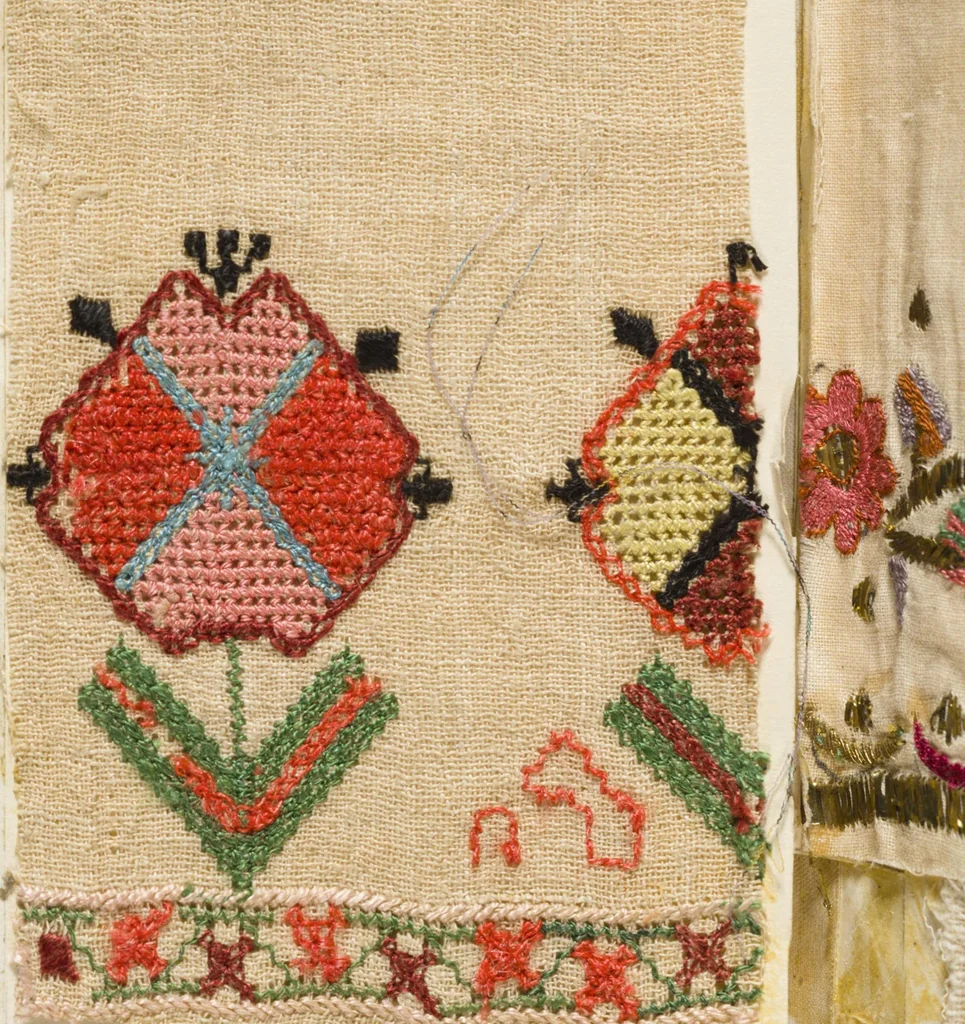 An illustration from [Embroidery sample book], 1800, leaf 19