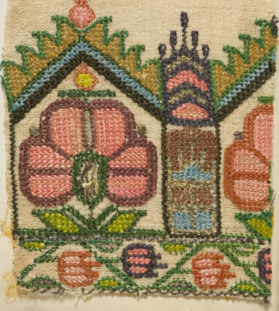An illustration from [Embroidery sample book], 1800, leaf 19
