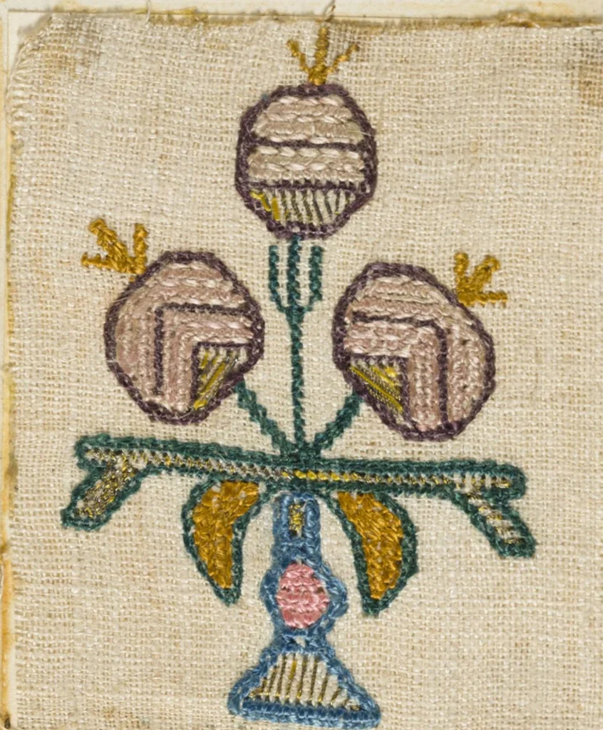 An illustration from [Embroidery sample book], 1800, leaf 20