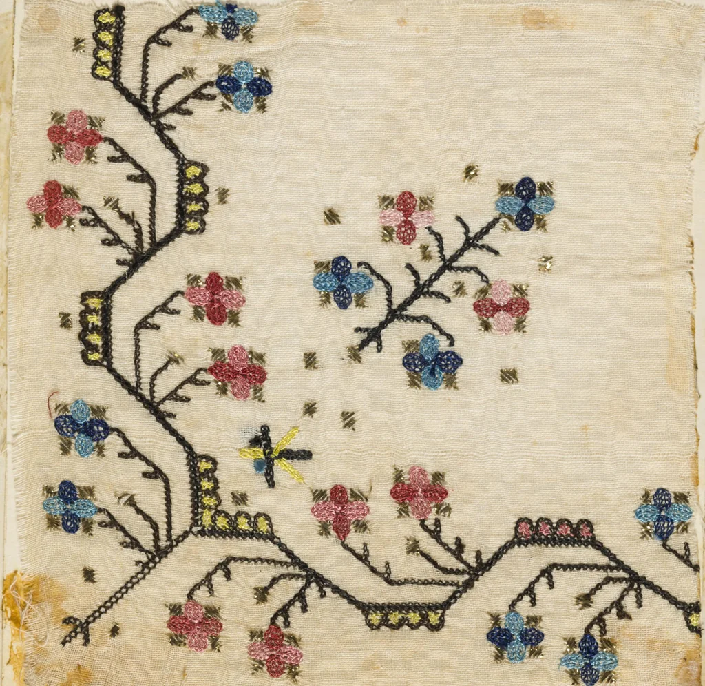An illustration from [Embroidery sample book], 1800, leaf 22