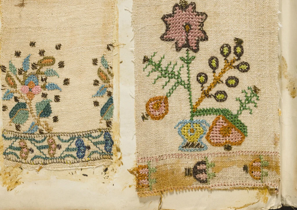 An illustration from [Embroidery sample book], 1800, leaf 23