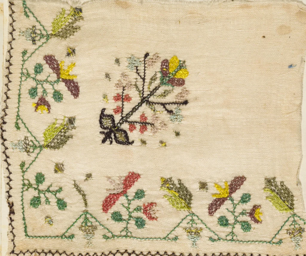 An illustration from [Embroidery sample book], 1800, leaf 24