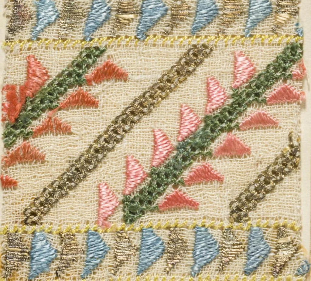 An illustration from [Embroidery sample book], 1800, leaf 25