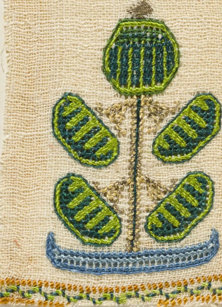 An illustration from [Embroidery sample book], 1800, leaf 27
