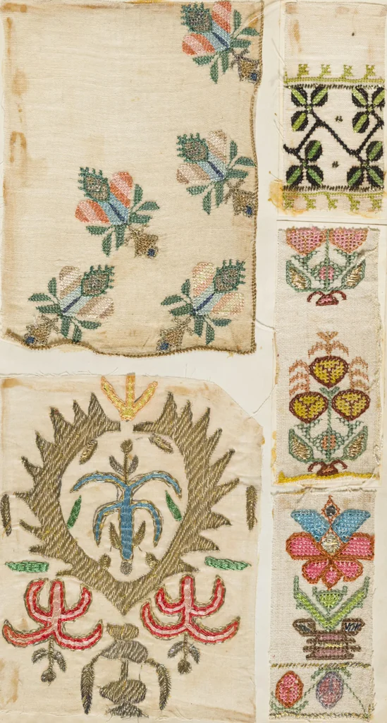 An illustration from [Embroidery sample book], 1800, leaf 28