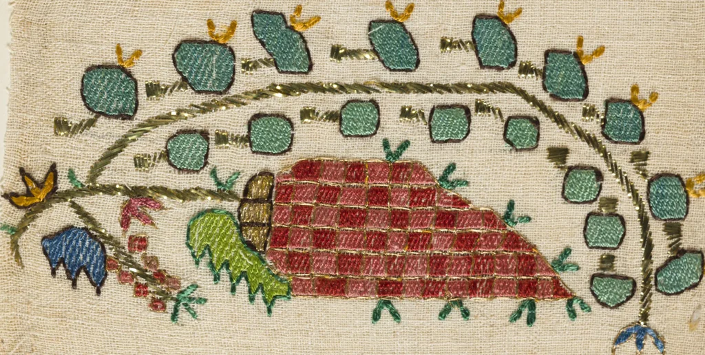 An illustration from [Embroidery sample book], 1800, leaf 30